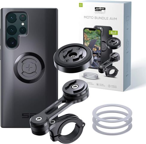 حامل هاتف SP CONNECT للدراجة النارية | حامل هاتف من الألومنيوم من فئة الطائرات للدراجات النارية ATV Quad Harley Davidson Scooter | ملحقات مقود الدراجة للهاتف الخلوي iPhone GPS Samsung Sport in Kuwait