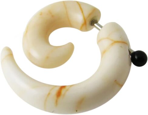 نمط الرخام الحلزوني للأشعة فوق البنفسجية مع 16 Gauge 316L Surgical Steel Fake Ear Clop - Fauxs Slop - Gauge قرط الجسم مجوهرات ثقب الجسم in Saudi Arabia