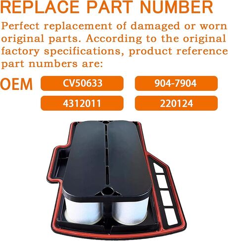 CV50633 CV50634 مرشح Drank Dase Filter عنصر متوافق مع محركات Cummins ISX ISM ، Kenworth ، Freightliner ، Peterbilt ، Navistar ، Western Star: 3691476،904-7904 ، 99340 ، CB57. in Kuwait