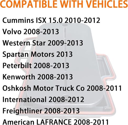 CV50633 CV50634 مرشح Drank Dase Filter عنصر متوافق مع محركات Cummins ISX ISM ، Kenworth ، Freightliner ، Peterbilt ، Navistar ، Western Star: 3691476،904-7904 ، 99340 ، CB57. in Kuwait