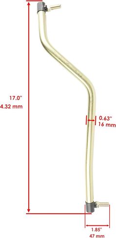 Caltric Left and Right Drag Link Compatible With Husqvarna 532436885 532436884 436885 436884 in Saudi Arabia