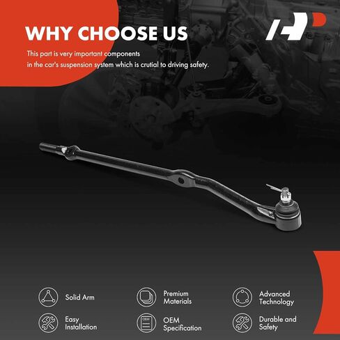 A-Premium Front Right At Steering Arm Steering Drag Link, Compatible with Jeep TJ Series - Wrangler 1997-2006, TJ 1997-2006, 4WD Only in Saudi Arabia