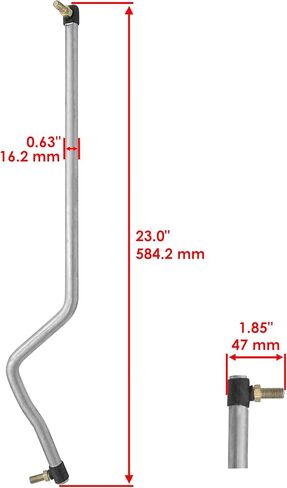 Caltric Steering Drag Link Compatible with Craftsman Husqvarna Lt120 Lt130 Lth120 532156438 156438 in Saudi Arabia