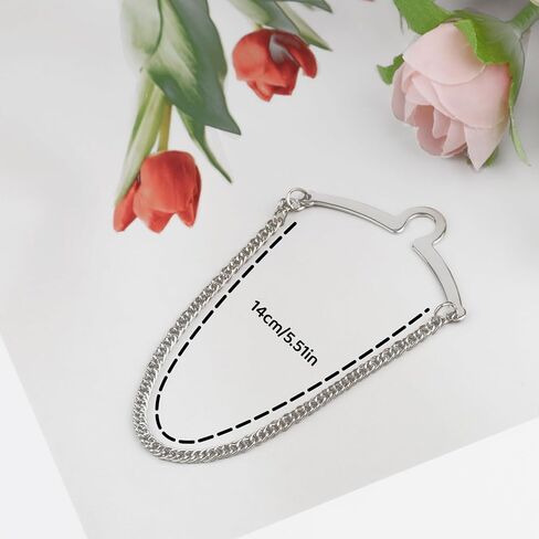 2 Packs Tie Chain for Men – Fashion Necktie Clips and Chains, Men’s Accessories with Ring Clasps for Suits, Neckties, Vests & Trousers – Elegant Tie Pins and Tacks for Business and Wedding Wear in Saudi Arabia