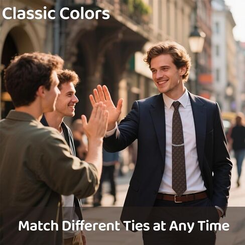 2 Packs Tie Chain for Men – Fashion Necktie Clips and Chains, Men’s Accessories with Ring Clasps for Suits, Neckties, Vests & Trousers – Elegant Tie Pins and Tacks for Business and Wedding Wear in Saudi Arabia