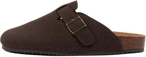 Nautica Women Mens Clogs Mules Vegan Suede Cork Footbed Buckle Sandals Comfort Potato Shoes with Arch Support (Faux Fur/Smooth) in Saudi Arabia