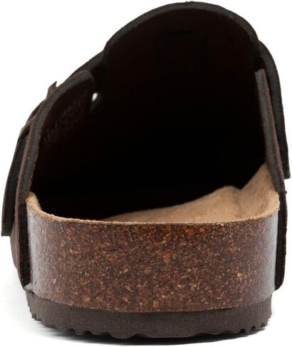Nautica Women Mens Clogs Mules Vegan Suede Cork Footbed Buckle Sandals Comfort Potato Shoes with Arch Support (Faux Fur/Smooth) in Saudi Arabia