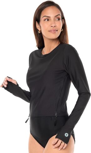 Coolibar Upf 50+ Women's Bayfront Rash Guard Bra Top - Sun Protection in Saudi Arabia