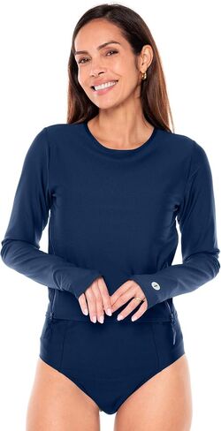 Coolibar Upf 50+ Women's Bayfront Rash Guard Bra Top - Sun Protection in Kuwait