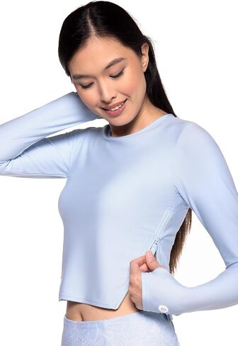 Coolibar Upf 50+ Women's Bayfront Rash Guard Bra Top - Sun Protection in Kuwait