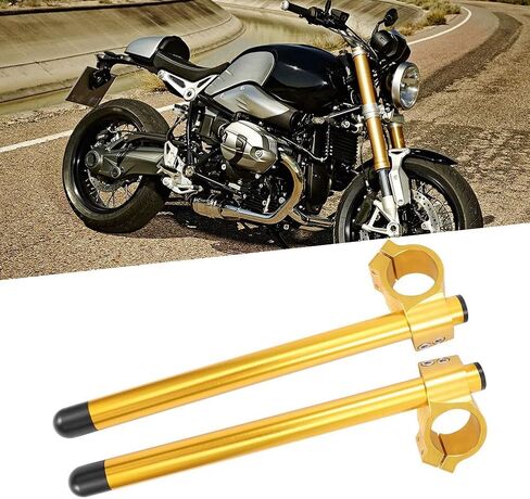 Aluminum Clip On Handlebar, 43mm Universal Motorcycle Fork Handle Set with Easy Installation, Premium Quality, Universally Fit, for Variety of Motorcycles in Saudi Arabia