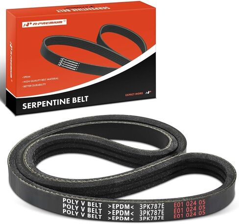 A-Premium Stretch Fit Belt Serpentine Drive متوافق مع Mazda CX-5 2013-2017 ، CX-3 2016-2021 ، 3 Sport 2012-2020 ، 3 2012-2020 ، L4 2.0L 2.5L in Saudi Arabia