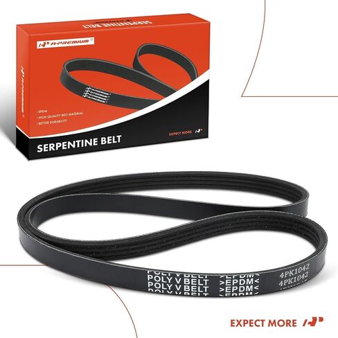 A-Premium Stretch Fit Belt Serpentine Drive متوافق مع Mazda CX-5 2013-2017 ، CX-3 2016-2021 ، 3 Sport 2012-2020 ، 3 2012-2020 ، L4 2.0L 2.5L in Saudi Arabia