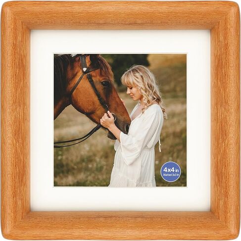 8x10 Picture Frames Teak Solid Wood with Real Glass Vertical Horizontal Standing Display Photos 5x7/6x8 with Mat or 8x10 Without Mat Lovely Gift for Desk Tabletop Wall Mount Y10 in Kuwait