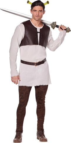 Spirit Halloween Adult Shrek Costume | Officially Licensed | TV and Movies Costumes | Cosplay costumes | Group Costumes in Saudi Arabia