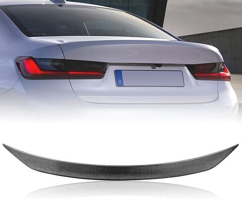 Real Carbon Fiber Spoiler Compatible with BMW 3 Series G20 Sedan G80 M3 Trunk Spoiler 2019-2024 (CS Type) in Saudi Arabia