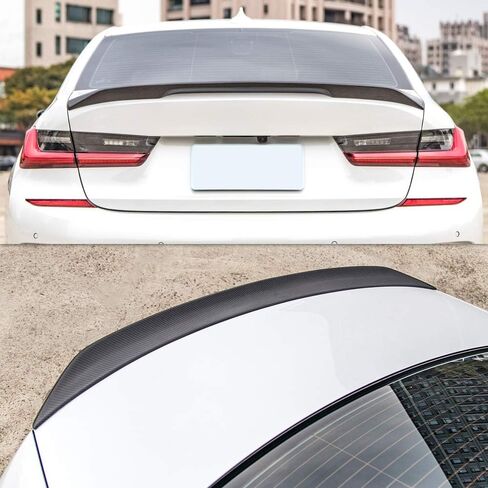 Real Carbon Fiber Spoiler Compatible with BMW 3 Series G20 Sedan G80 M3 Trunk Spoiler 2019-2024 (CS Type) in Saudi Arabia