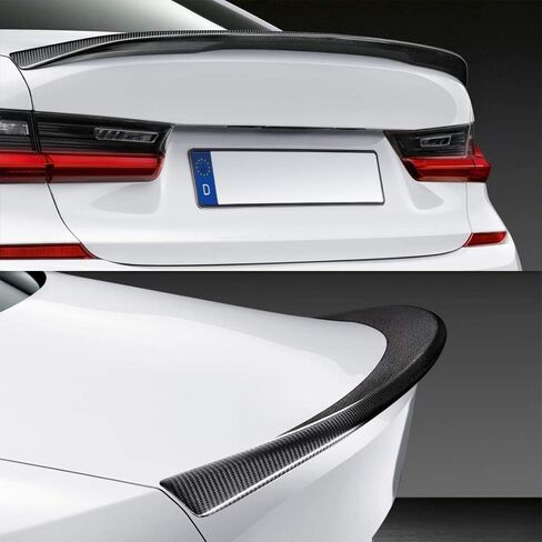 Real Carbon Fiber Spoiler Compatible with BMW 3 Series G20 Sedan G80 M3 Trunk Spoiler 2019-2024 (CS Type) in Saudi Arabia