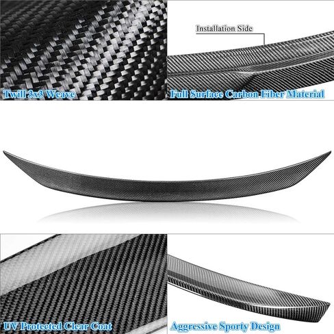 Real Carbon Fiber Spoiler Compatible with BMW 3 Series G20 Sedan G80 M3 Trunk Spoiler 2019-2024 (CS Type) in Saudi Arabia