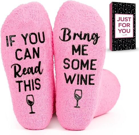 Zagkoo Funny Socks for Men ، Women - Goalty Gag Gift Ideas for Dad ، Mom ، Wine Dovern in Kuwait