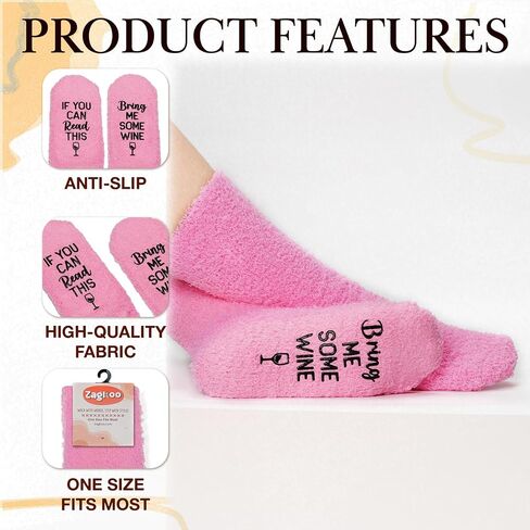 Zagkoo Funny Socks for Men ، Women - Goalty Gag Gift Ideas for Dad ، Mom ، Wine Dovern in Kuwait