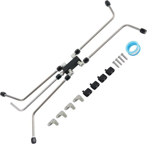 MaxPeedingRods LS Crossover Crossover Steam Vate Kit ، AN4 FUEL BRAKE LINE LS LS Stail Steam Port for LS1 LS3 LS6 LS7 LS9 LSX in Kuwait