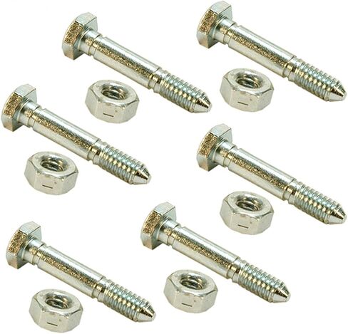 MaxLLTo Replacement 918-6PK 532005 53200500 Shear Pin and Nut for Rotary Ariens, 6 Pack in Saudi Arabia