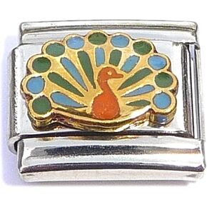 Peacock Bird Italian Charm in Kuwait