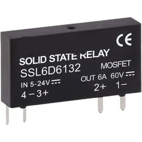 Ultra-Compact Low-Profile Solid State Relay 5V12V24V Interface Type SSL6D6132 DC Control DC AC 6A 2A one Normally Open(D-A 2A SSL2A2032) in Saudi Arabia