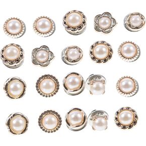 LIFKOME 20pcs Creative Collar Cufflink Set Delicate Exposure Button Accessories for Shirts and Blouses Elegant Design for Casual and Formal Wear in Saudi Arabia