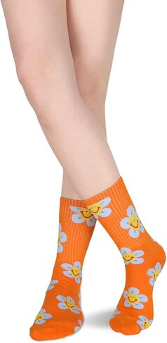 Tie Dye Socks Personalized Unisex Black White Combed Cotton Hippie Designs Cushion Novelty Funny Athletic Socks Cool Tie-dye Gifts for Adults 2 Pairs in Kuwait