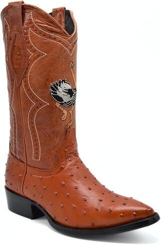 Joe Boots 901 Classic Mens Western Boot Exotic Gostrich Print أصلي جلدي J in Kuwait