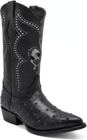 Joe Boots 901 Classic Mens Western Boot Exotic Gostrich Print أصلي جلدي J in Kuwait