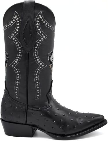 Joe Boots 901 Classic Mens Western Boot Exotic Gostrich Print أصلي جلدي J in Kuwait