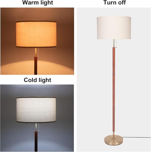 Floor Lamp with Reading Light, Tall Lamp for Living Room Corner, Pole Lamp Standing Lamp Tall Light for Living Room, Bedroom, Corner, Den, Office. No Bulbs (2 Head) in Saudi Arabia