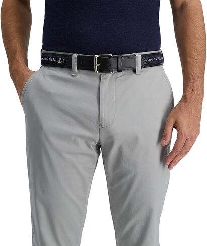 Tommy Hilfiger Men's Fabric Inlay Casual Belt with Classic Harness Buckle in Saudi Arabia