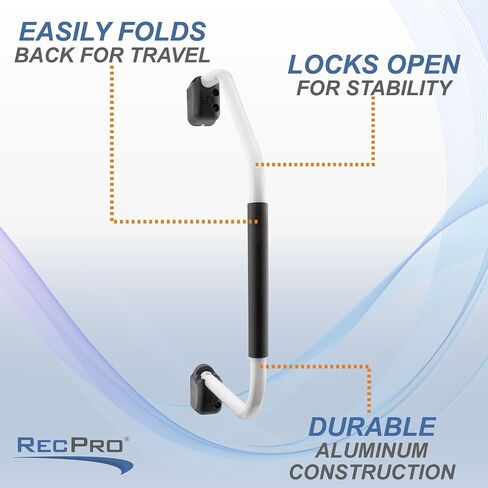 RecPro Brand Lend-A- Hand RV Assist Folding Handle | Aluminum Lend-A-Hand in Saudi Arabia