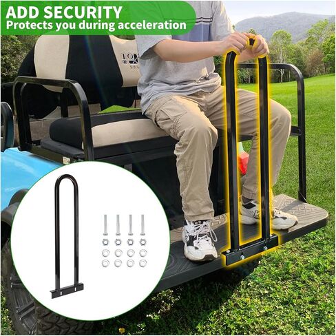 10L0L Universal Preac Get Proom Lar To Yamaha ، Club Car ، Ezgo ، 2+2 Cart Golf ، لا يناسب المقعد الخلفي الخلفي مع صفيحة قدم معدنية in Saudi Arabia