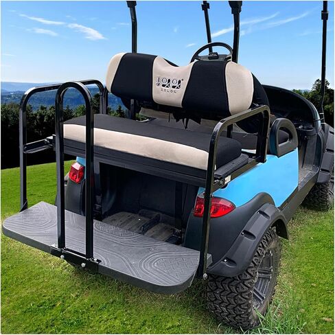 10L0L Universal Preac Get Proom Lar To Yamaha ، Club Car ، Ezgo ، 2+2 Cart Golf ، لا يناسب المقعد الخلفي الخلفي مع صفيحة قدم معدنية in Saudi Arabia