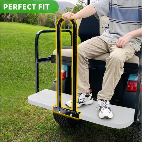 10L0L Universal Preac Get Proom Lar To Yamaha ، Club Car ، Ezgo ، 2+2 Cart Golf ، لا يناسب المقعد الخلفي الخلفي مع صفيحة قدم معدنية in Saudi Arabia