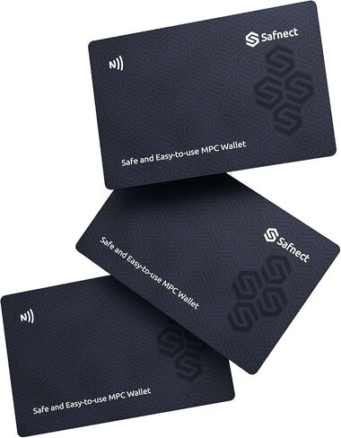 Safnect NFC Cold Crypto Wallet — Sharded Private Key Cold Storage, 3-Card 100% Offline Tap-to-Send, Supports Bitcoin, Ethereum, Solana & 2,800+ Tokens in Saudi Arabia
