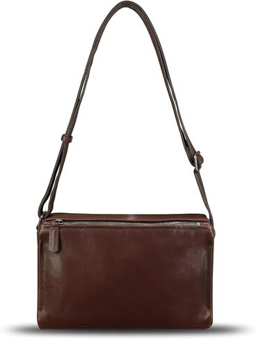 Genuine Leather Messenger Bag for Men Vintage Real Soft Leather Shoulder Bag Crossbody Bag Satchael Purse in Saudi Arabia
