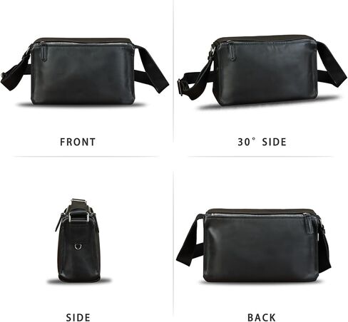 Genuine Leather Messenger Bag for Men Vintage Real Soft Leather Shoulder Bag Crossbody Bag Satchael Purse in Saudi Arabia
