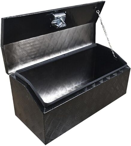 30 "x13" × 13 "شاحنة صندوق أدوات الألومنيوم الأسود لتخزين مقطورة RV مع قفل in Saudi Arabia