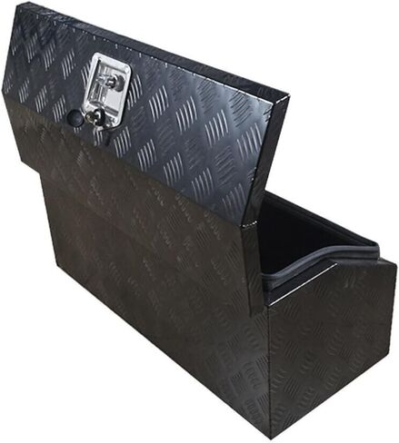30 "x13" × 13 "شاحنة صندوق أدوات الألومنيوم الأسود لتخزين مقطورة RV مع قفل in Saudi Arabia
