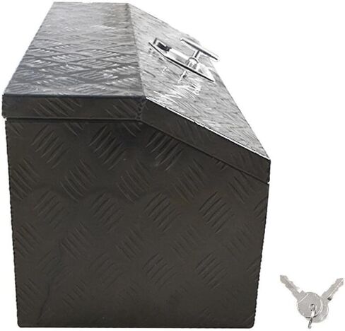 30 "x13" × 13 "شاحنة صندوق أدوات الألومنيوم الأسود لتخزين مقطورة RV مع قفل in Saudi Arabia