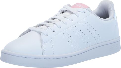 حذاء تنس Adidas Women's Advantage Base Court، زهور بيضاء، مقاس 6 in Kuwait
