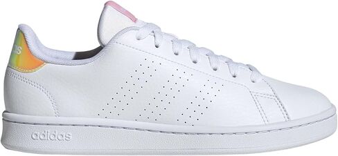 حذاء تنس Adidas Women's Advantage Base Court، زهور بيضاء، مقاس 6 in Kuwait