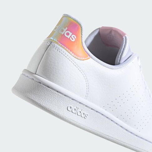 حذاء تنس Adidas Women's Advantage Base Court، زهور بيضاء، مقاس 6 in Kuwait