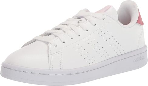 حذاء تنس Adidas Women's Advantage Base Court، زهور بيضاء، مقاس 6 in Kuwait